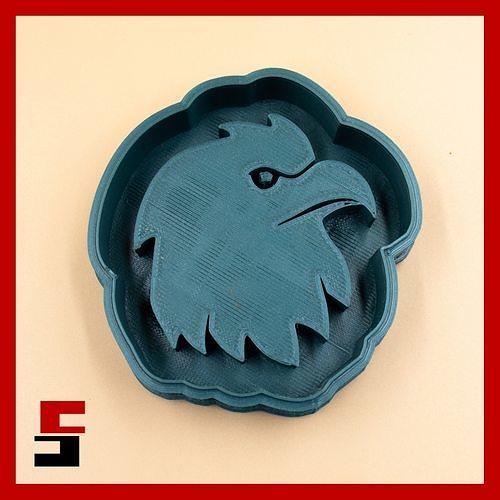 Eagle cookie cutter 3D model 3D printable CGTrader