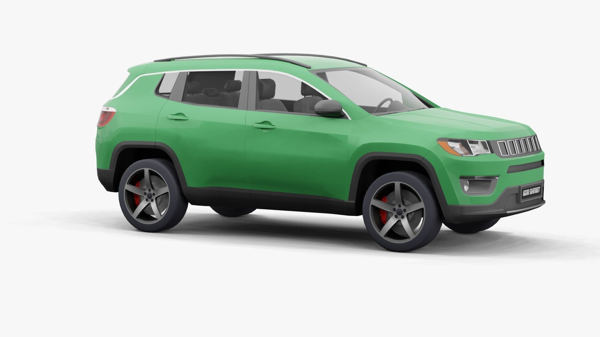 3D model Jeep Compass 2020 lowpoly VR / AR / lowpoly CGTrader