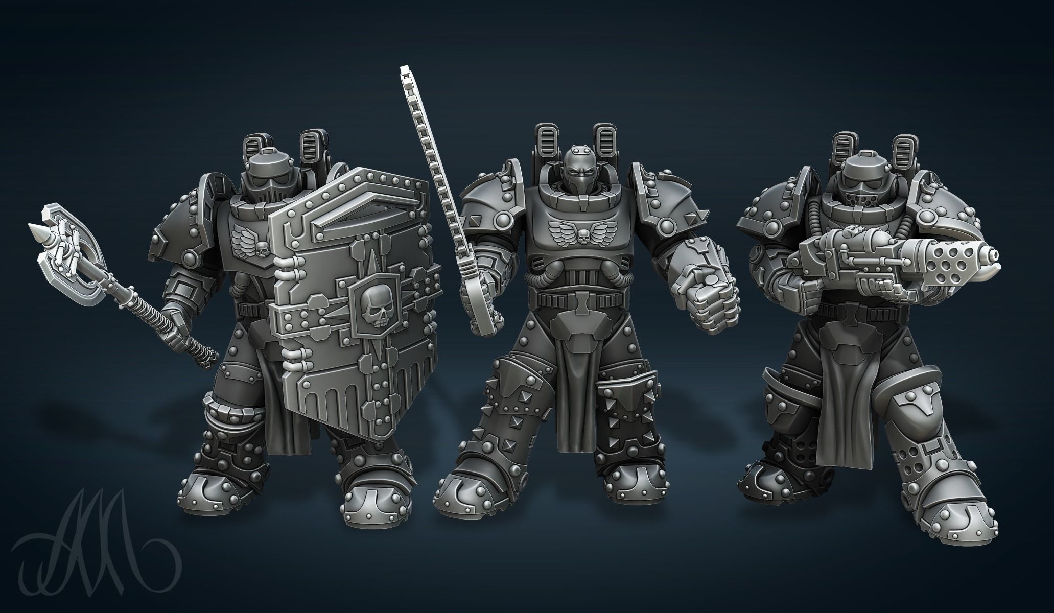 Space Marines 3D model 3D printable | CGTrader