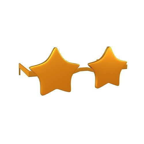 3D model Star Sunglasses v1 014 VR / AR / lowpoly CGTrader