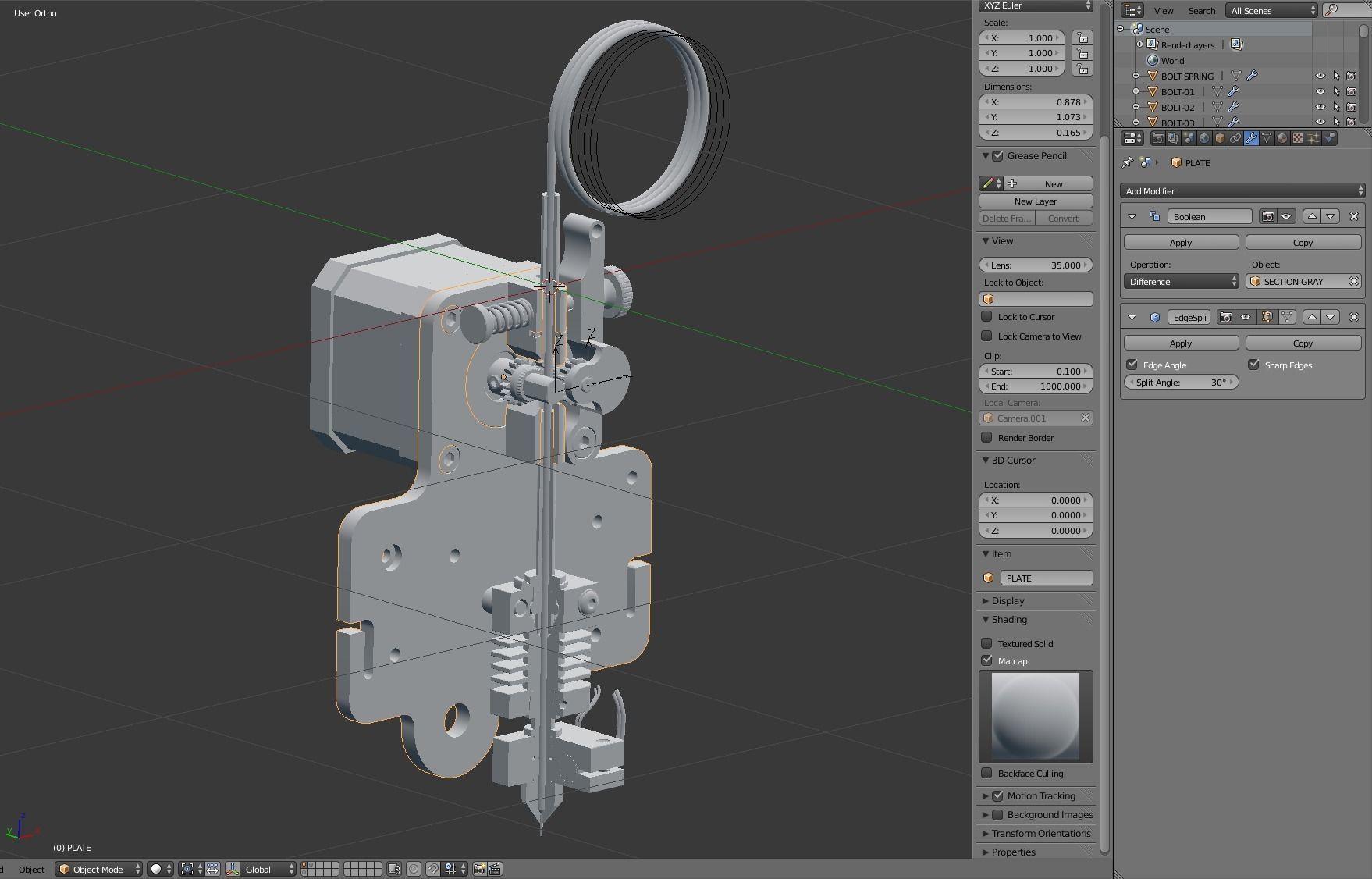 Extruder for 3D printer 3D model | CGTrader