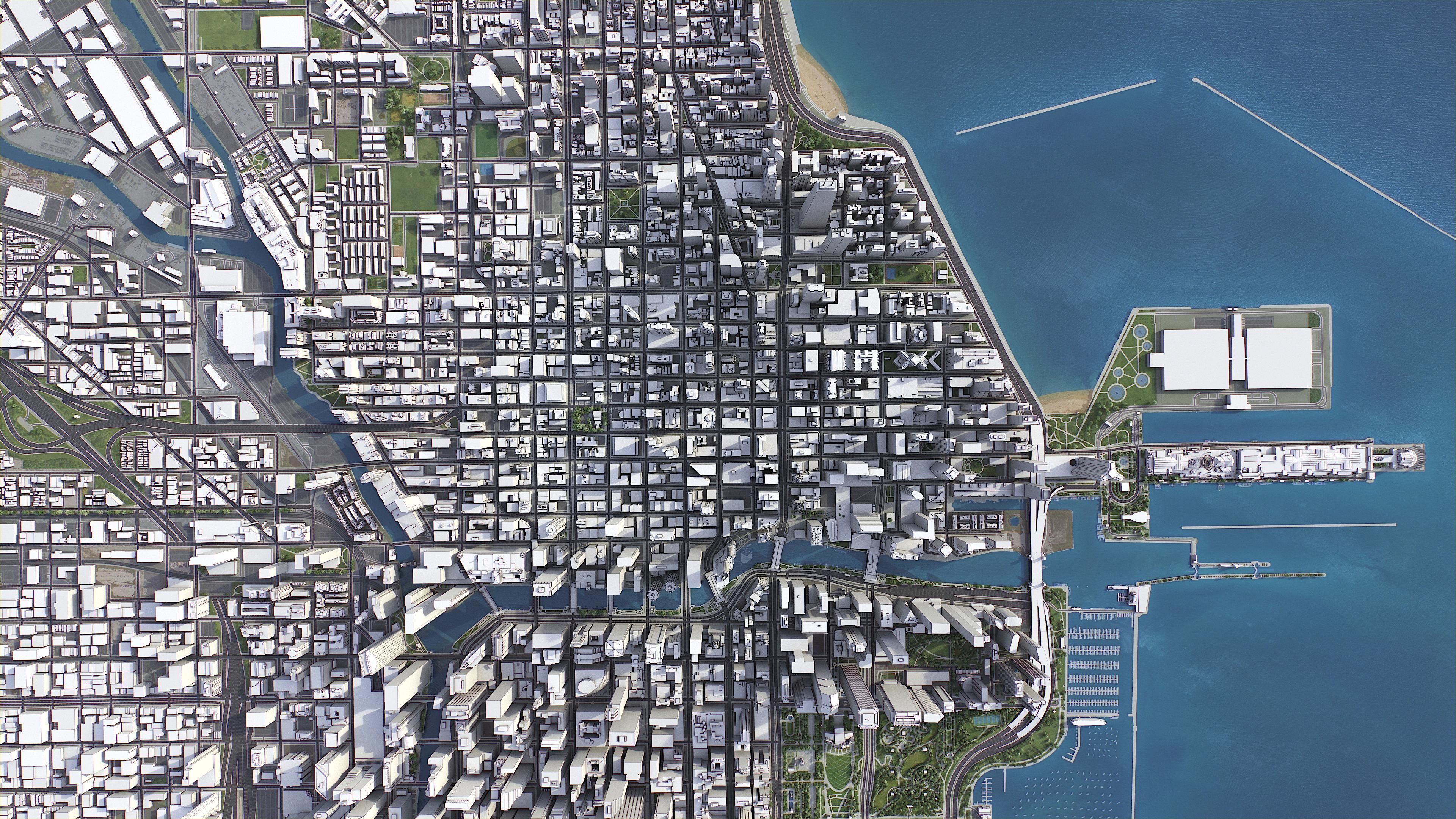 3D model Chicago VR / AR / low-poly | CGTrader
