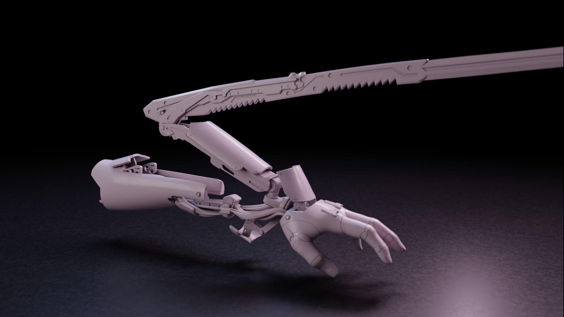 Mantis Blade Cyberpunk 2077 3D model 3D printable CGTrader