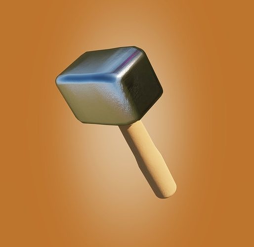 Clash of clans hammer free VR / AR / lowpoly 3D model rigged CGTrader