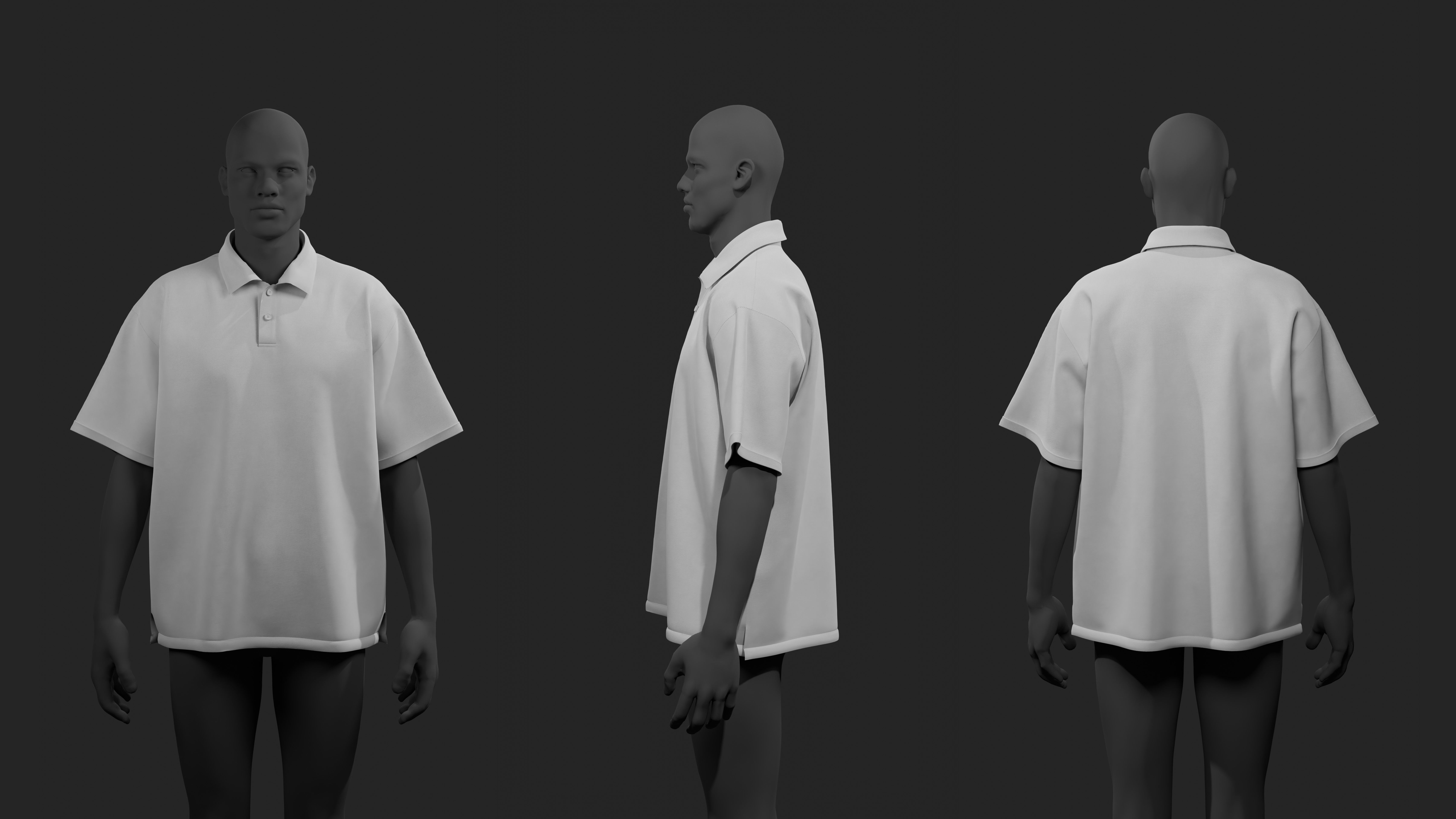 Loose Fit basic clothes pack clo 3d Marvelous Designer 3d model 3D ...
