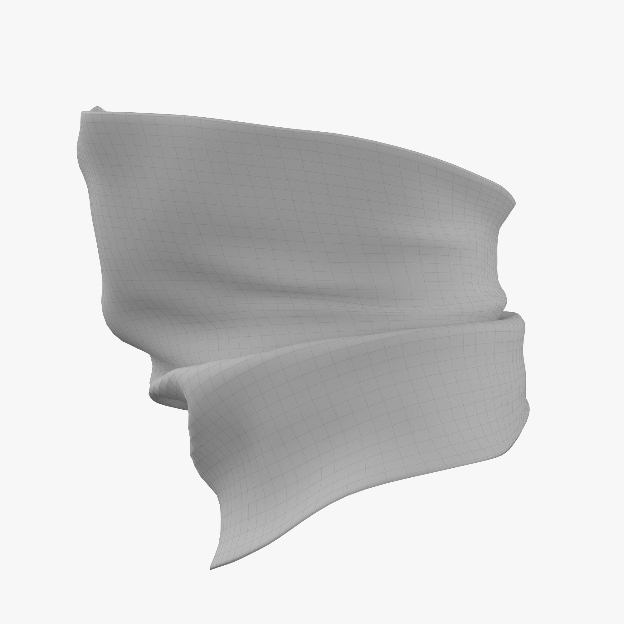 Christmas neck gaiter mask 3D model CGTrader