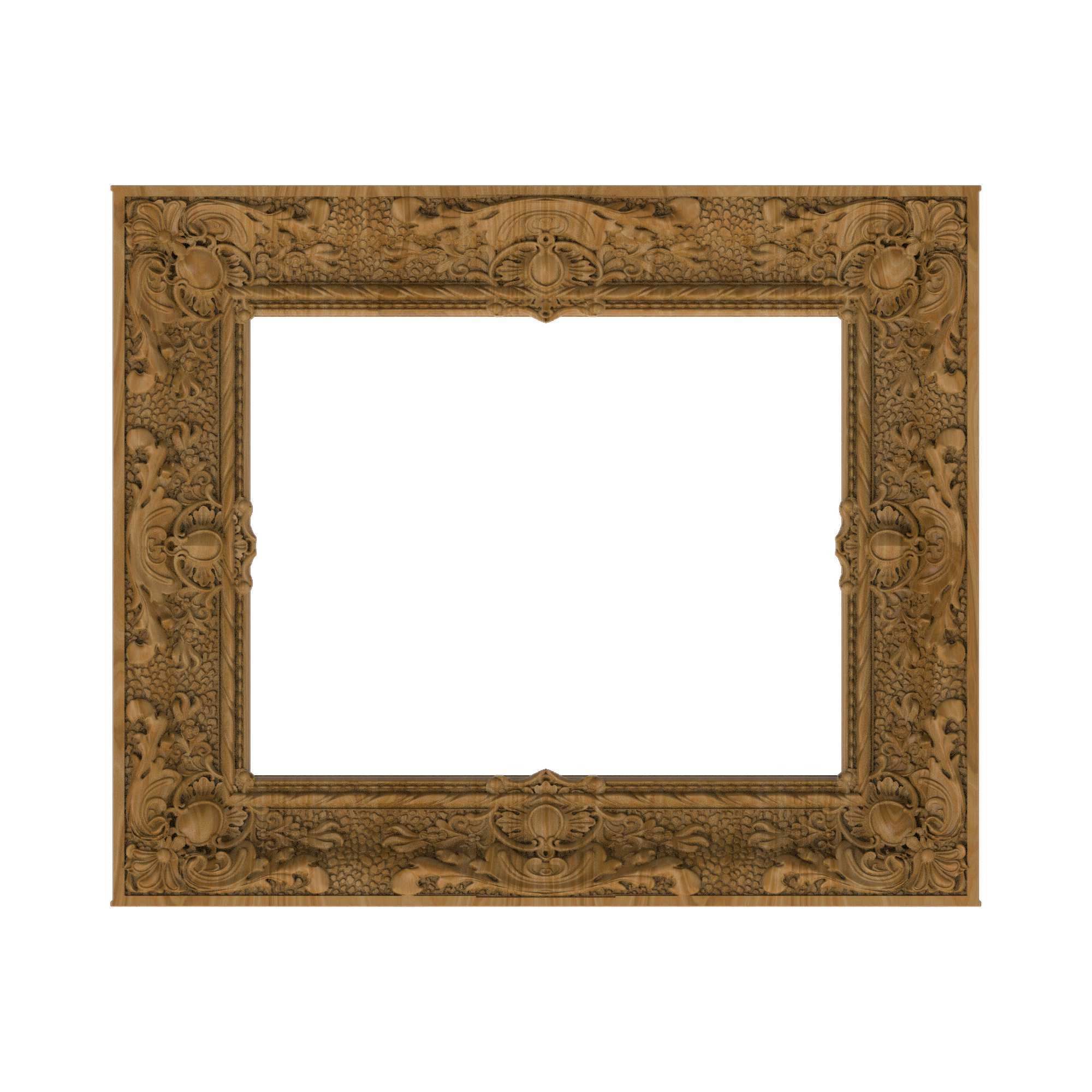 Carved picture frame STL 3D model CGTrader