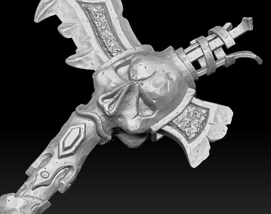 Undead scythe 3d print 3D model 3D printable | CGTrader