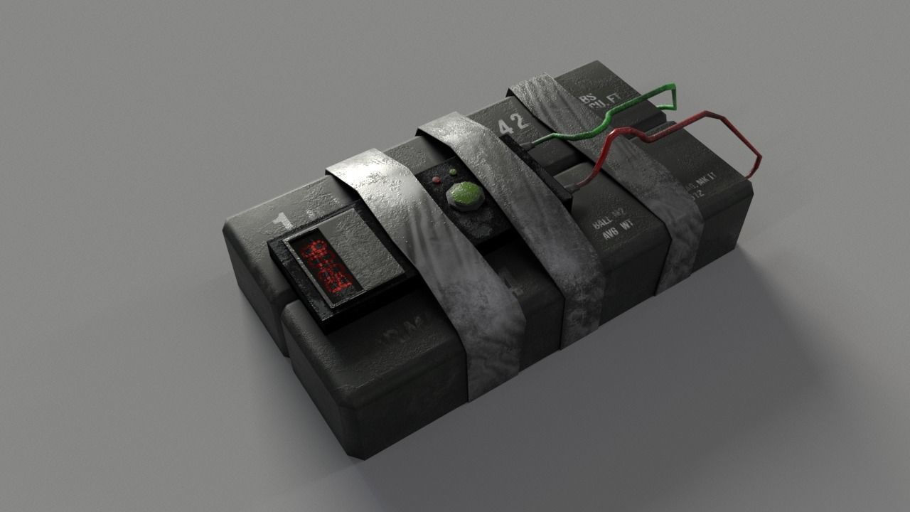 3D model C4 Bomb VR / AR / low-poly | CGTrader