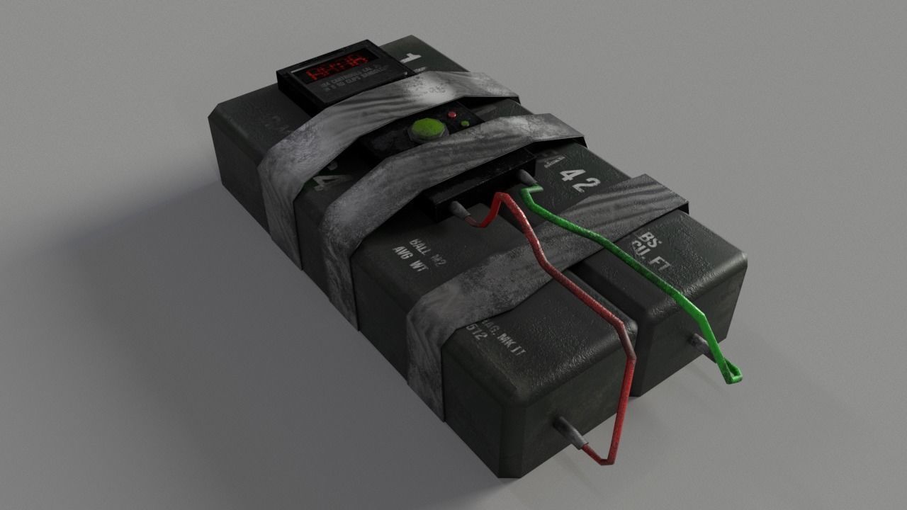 3D model C4 Bomb VR / AR / low-poly | CGTrader