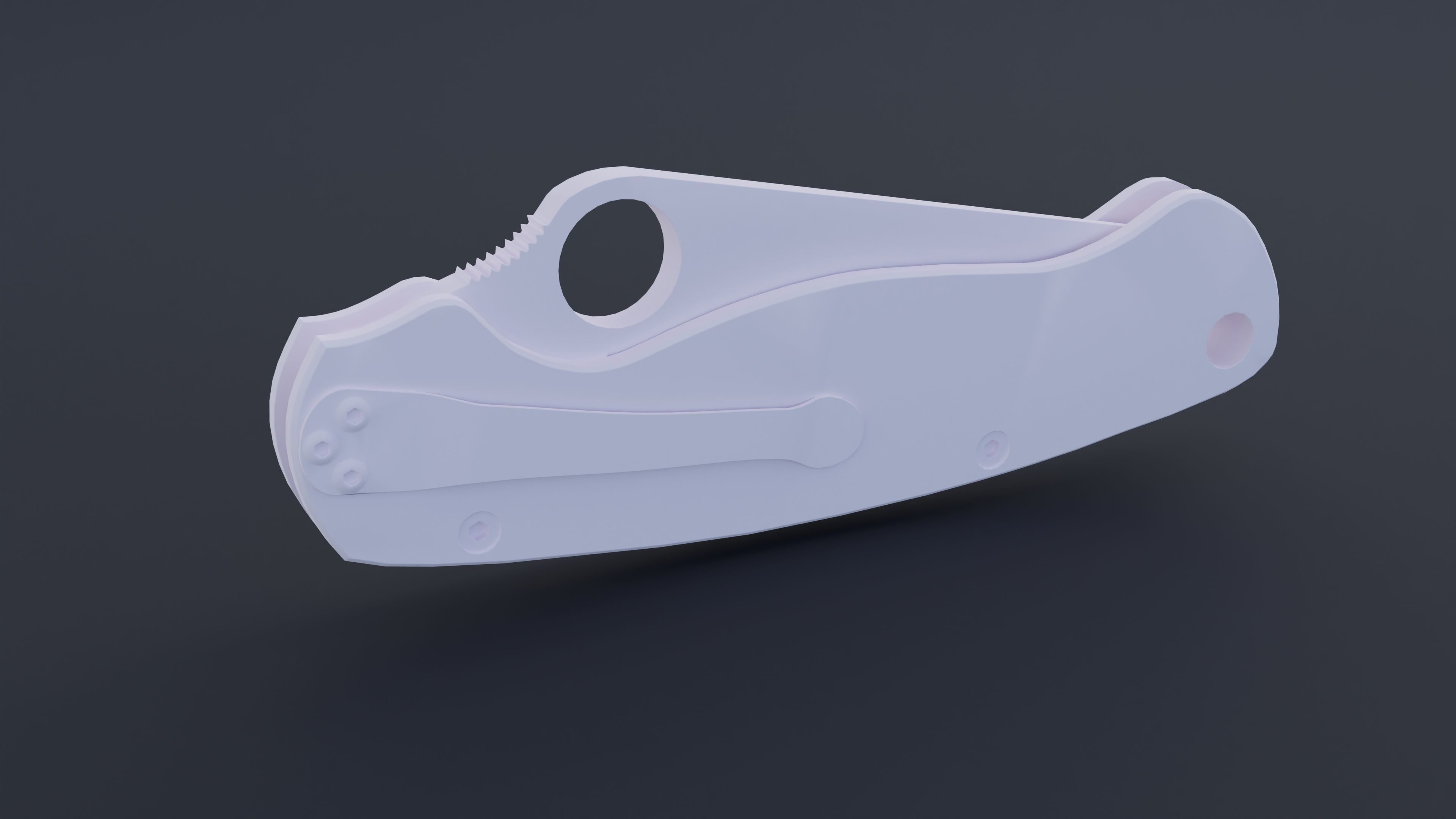 spyderco paramilitary 2 for print free 3D model 3D printable CGTrader