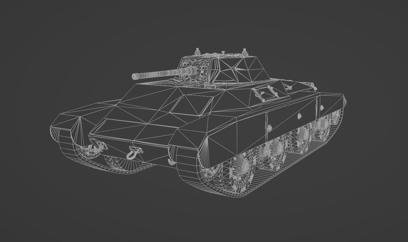 3D model Carro Armato Celere Sahariano VR / AR / lowpoly CGTrader