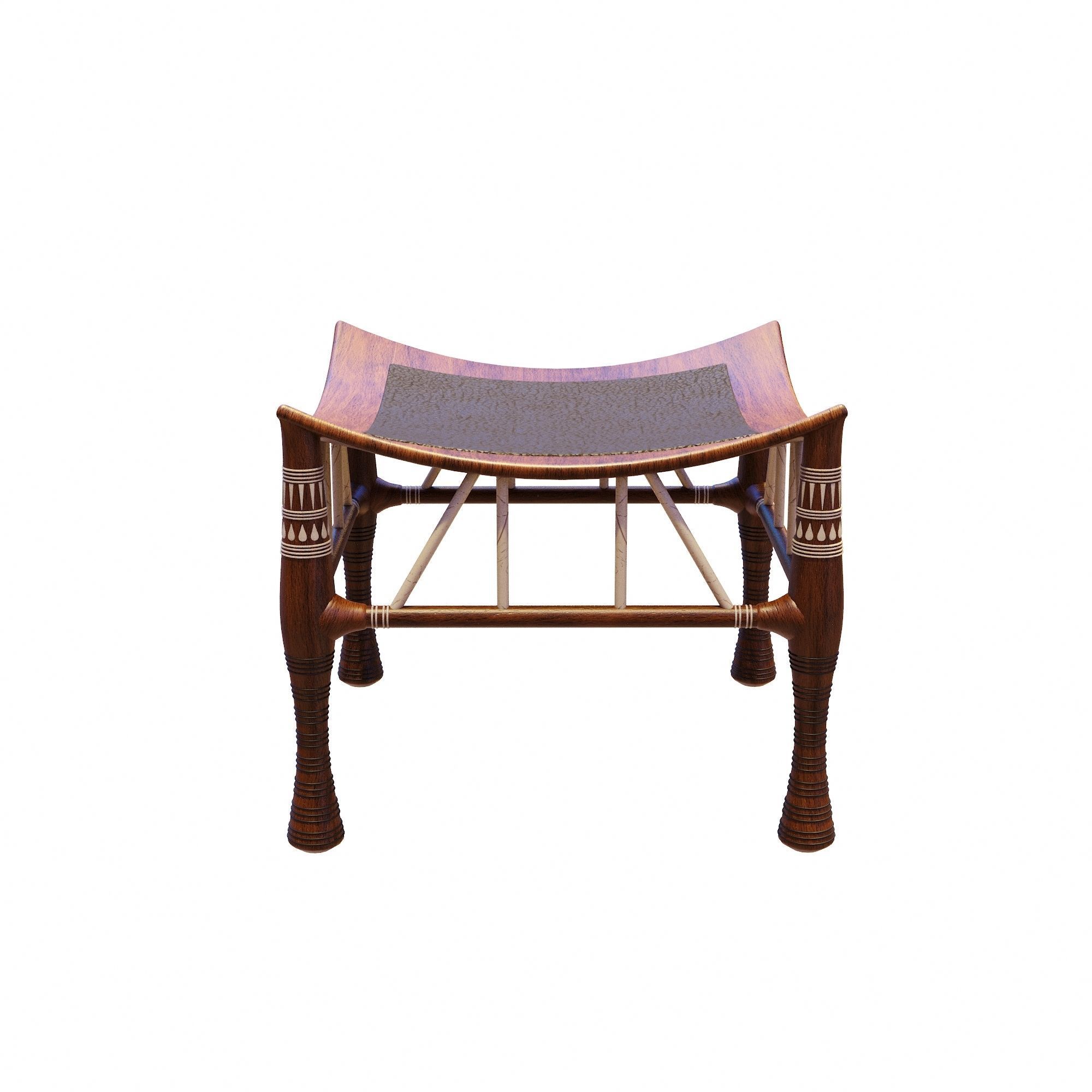 Egyptian Furniture Kit Thebes Stool 3D model CGTrader