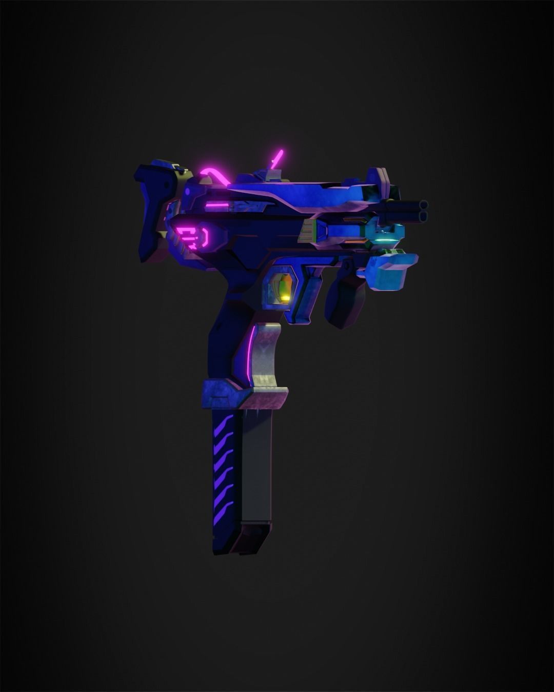Overwatch 2 Sombra Gun for Cosplay 3D model 3D printable CGTrader