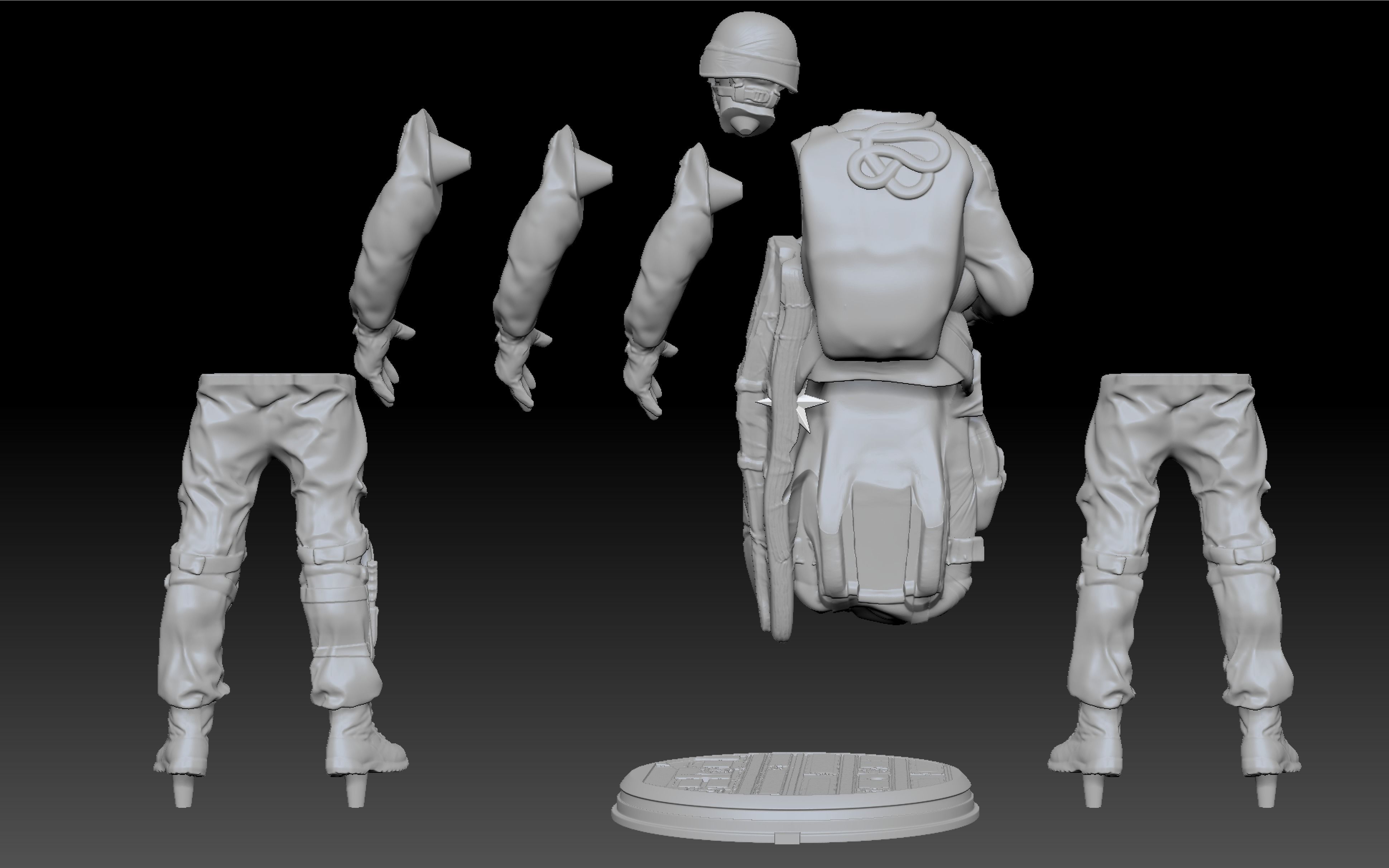 US Army Paratrooper 3d Print Kit 3D model 3D printable | CGTrader