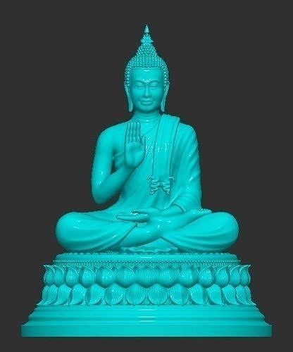 Asian Buddha Statue 3D print model 3D model 3D printable | CGTrader