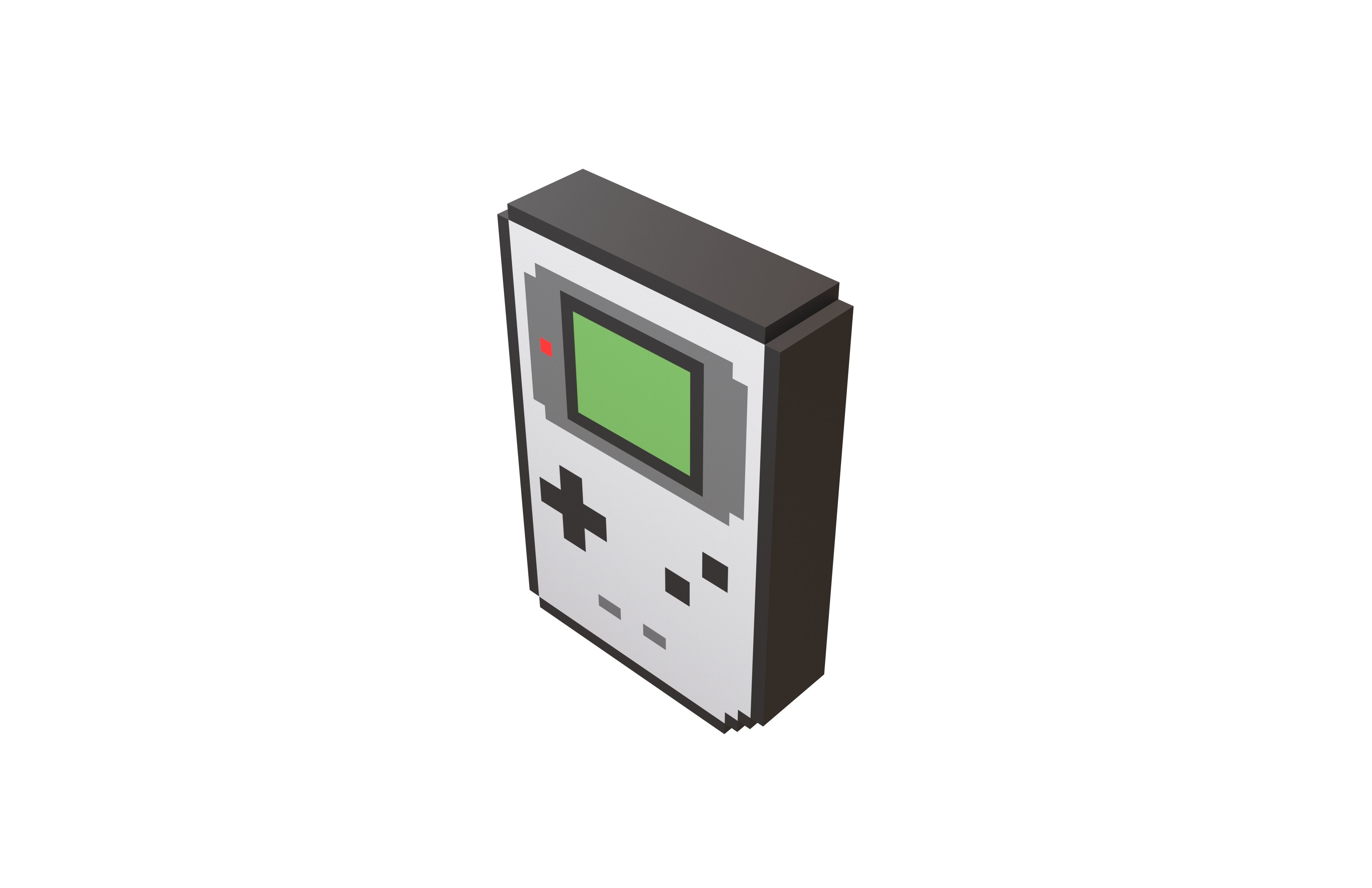 3D model Pixel Gameboy v1 001 VR / AR / low-poly | CGTrader