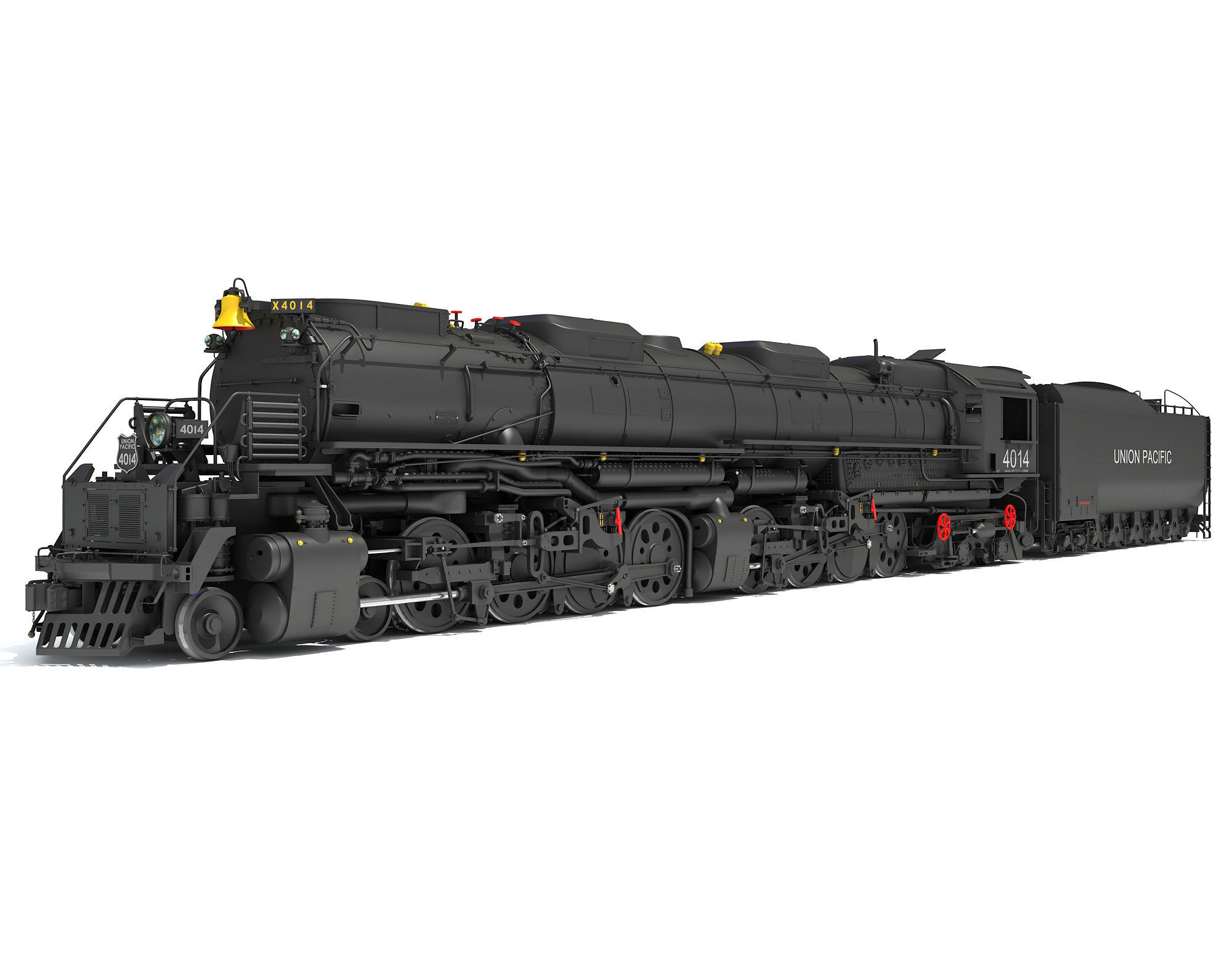 Steam Big Boy Train 3D model CGTrader
