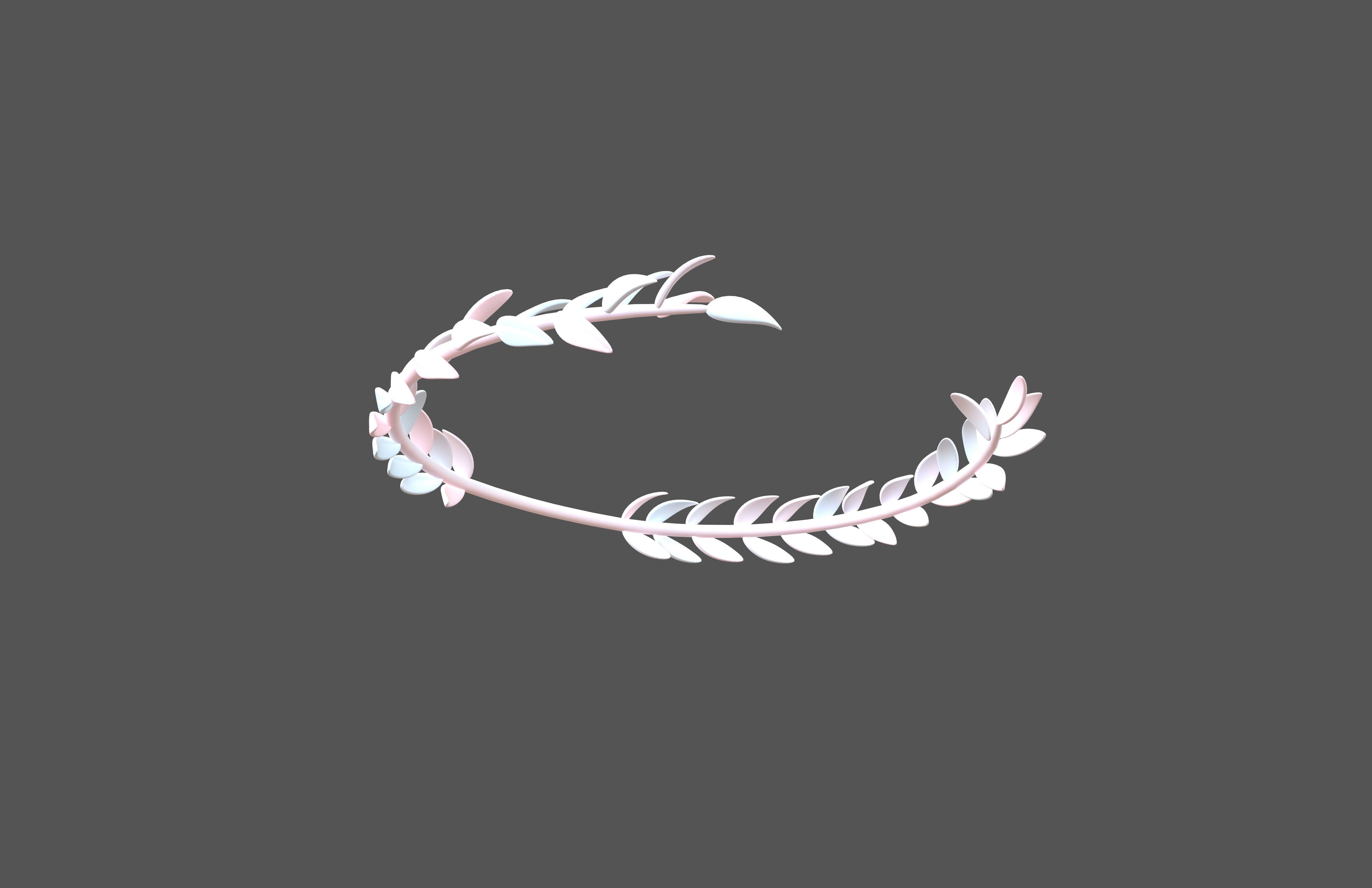 3D model Laurel Wreath Head v1 012 VR / AR / lowpoly CGTrader