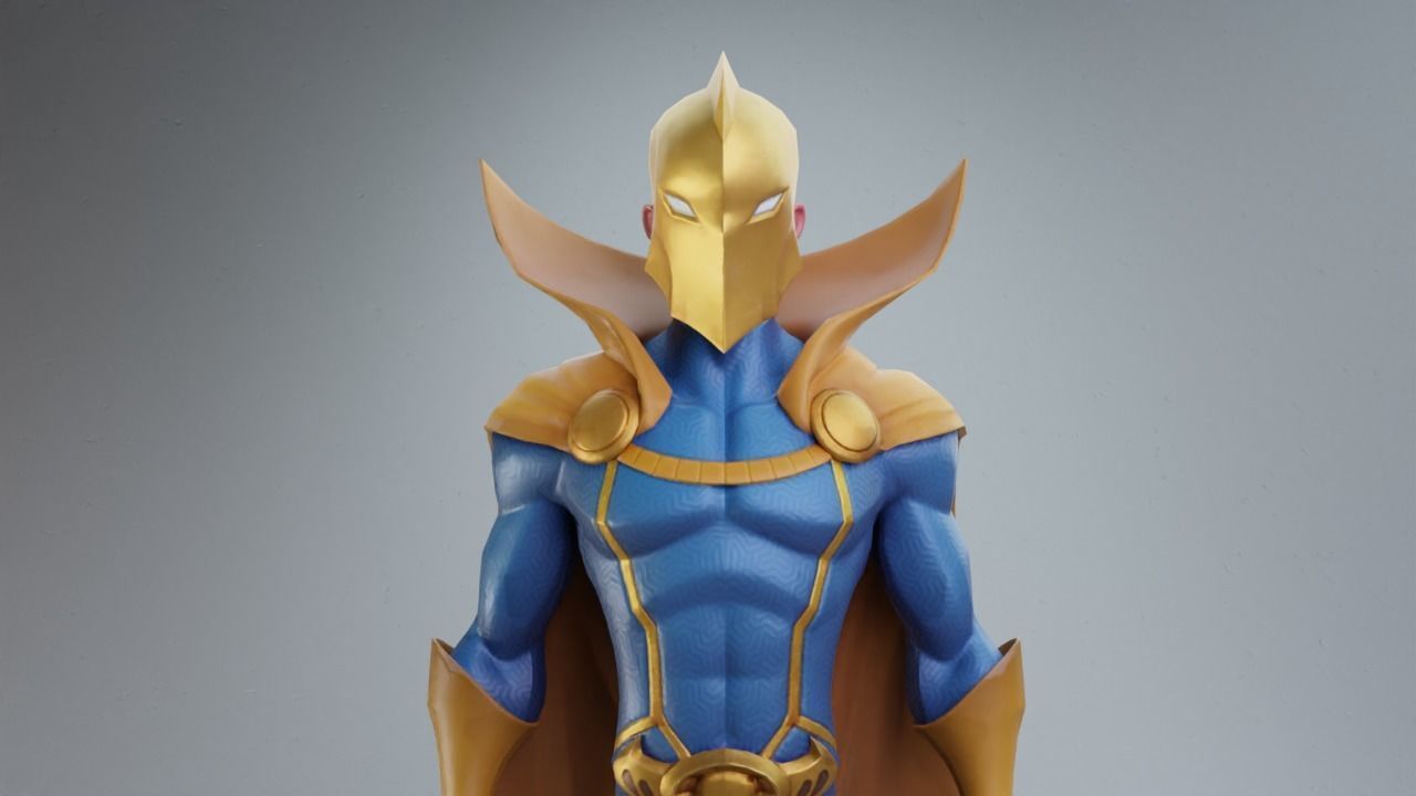 DC Doctor Fate rigged 3D model rigged CGTrader