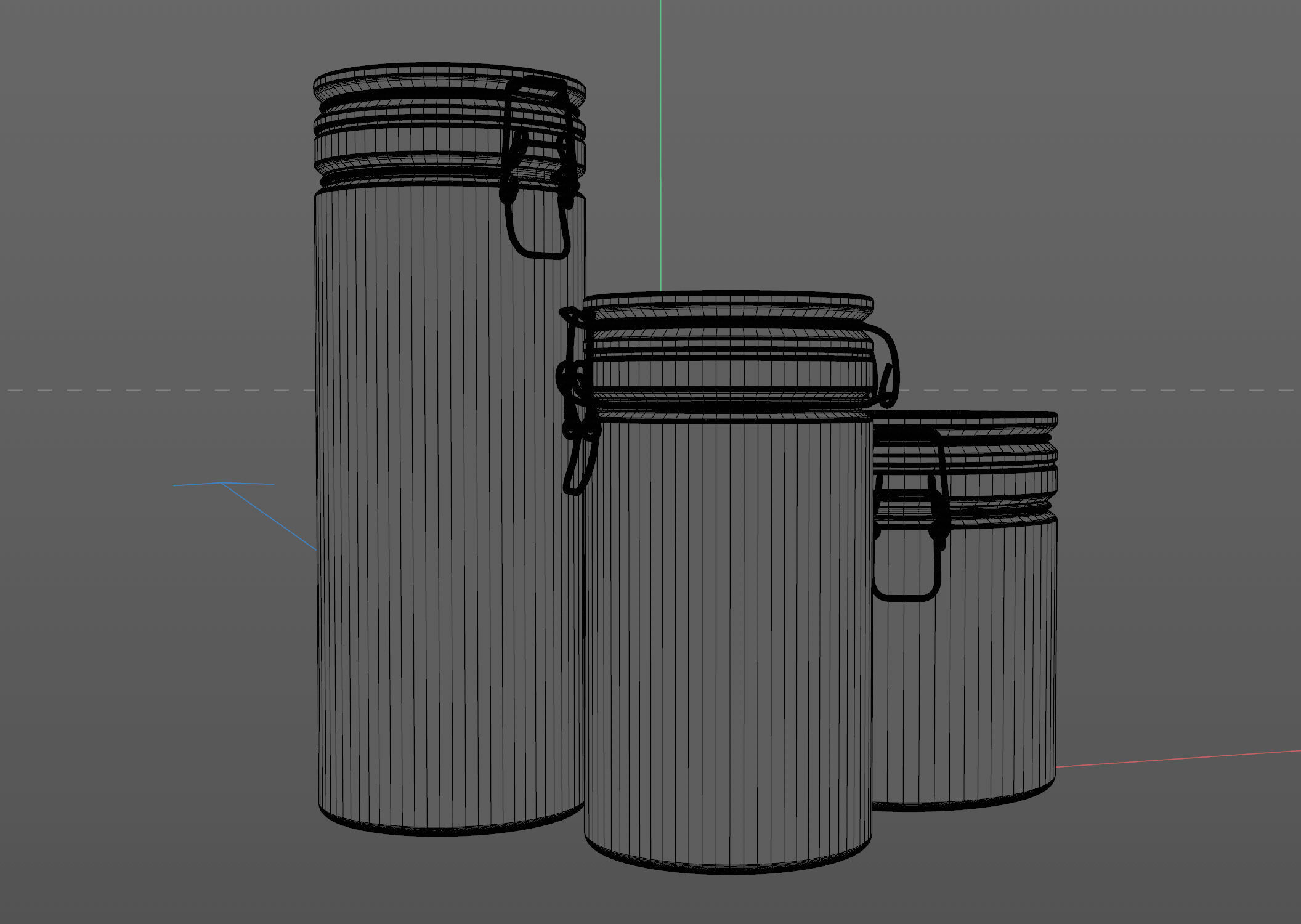 ceramic storage jars 3D model CGTrader