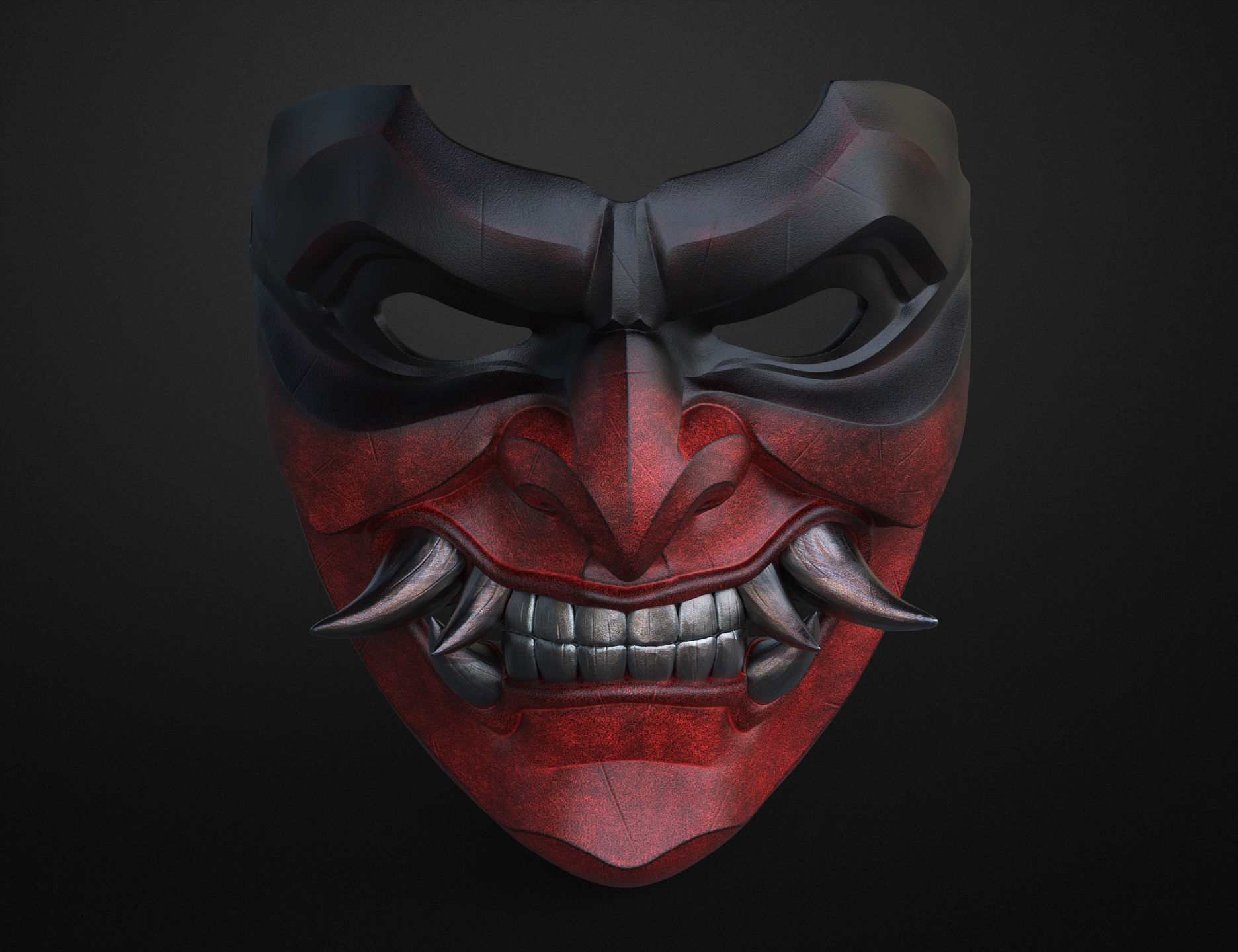 Menpo Samurai Mask 3D model 3D printable CGTrader