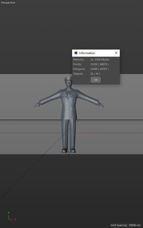 chinese police officer big brother 3D model CGTrader