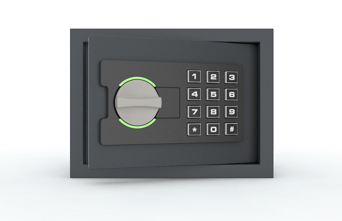 Digital Wall Safe 3D model | CGTrader