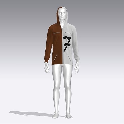 3D model Hoodie mannequin wearing VR / AR / lowpoly CGTrader