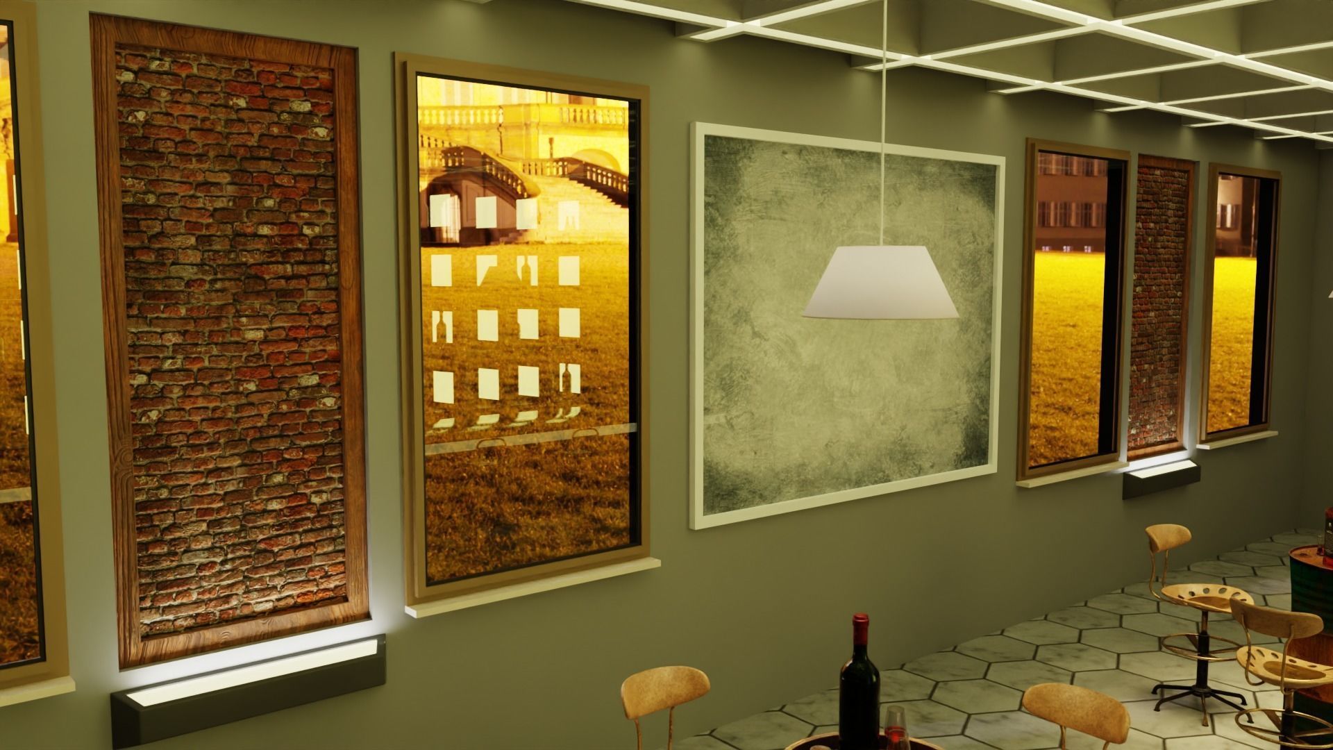 3D model Pub Bar Interior VR / AR / low-poly | CGTrader