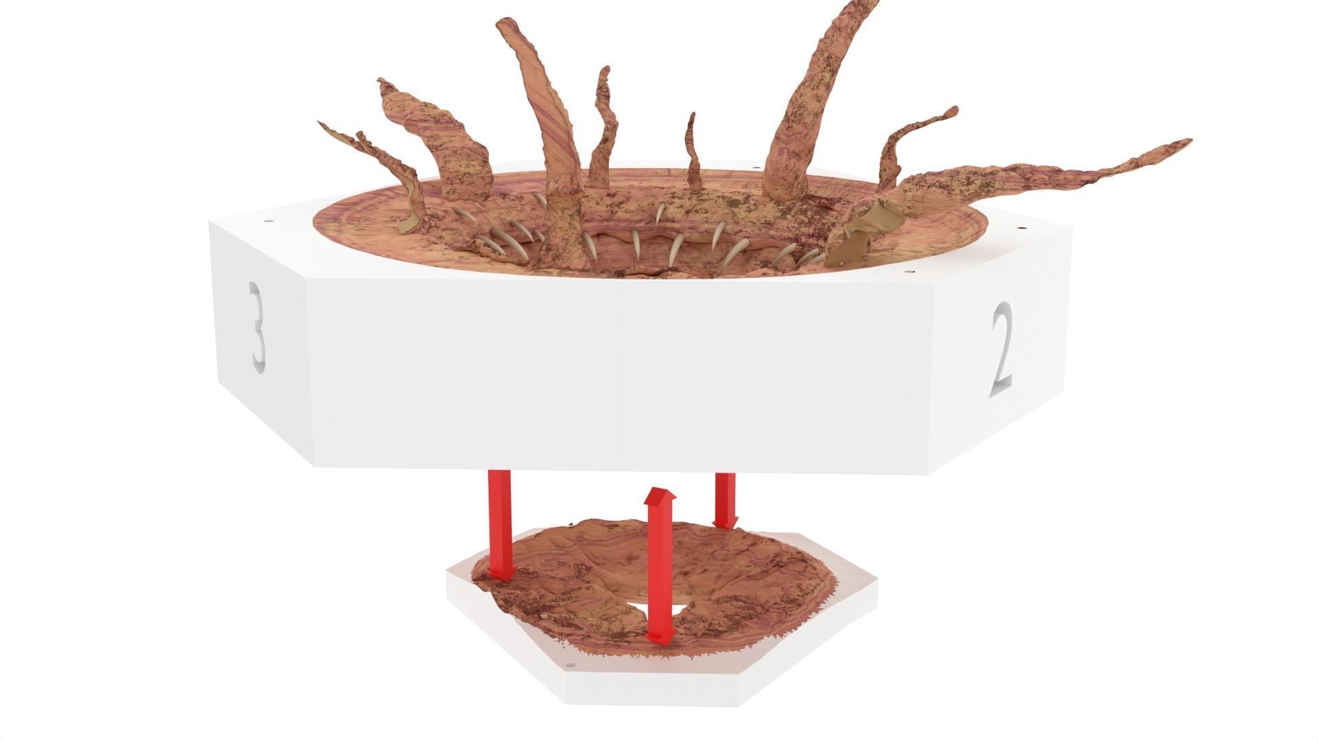 Sarlacc Pit playset 1-18 scale for 3-75 inch figures 3D model 3D ...