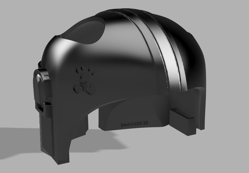 Mandalorian Cat Helmet 3D model 3D printable CGTrader