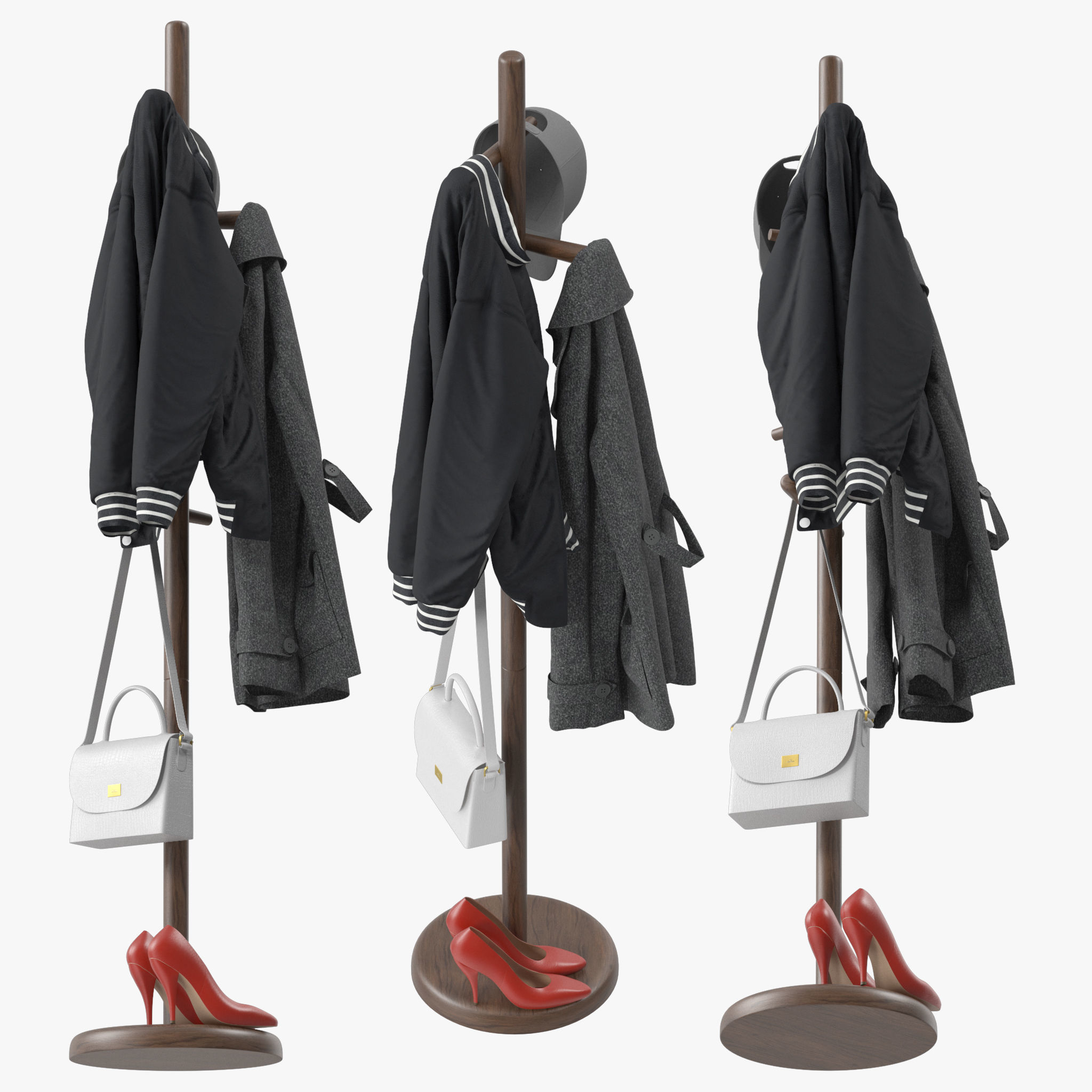 COAT RACK Feifei Floor 3D model CGTrader