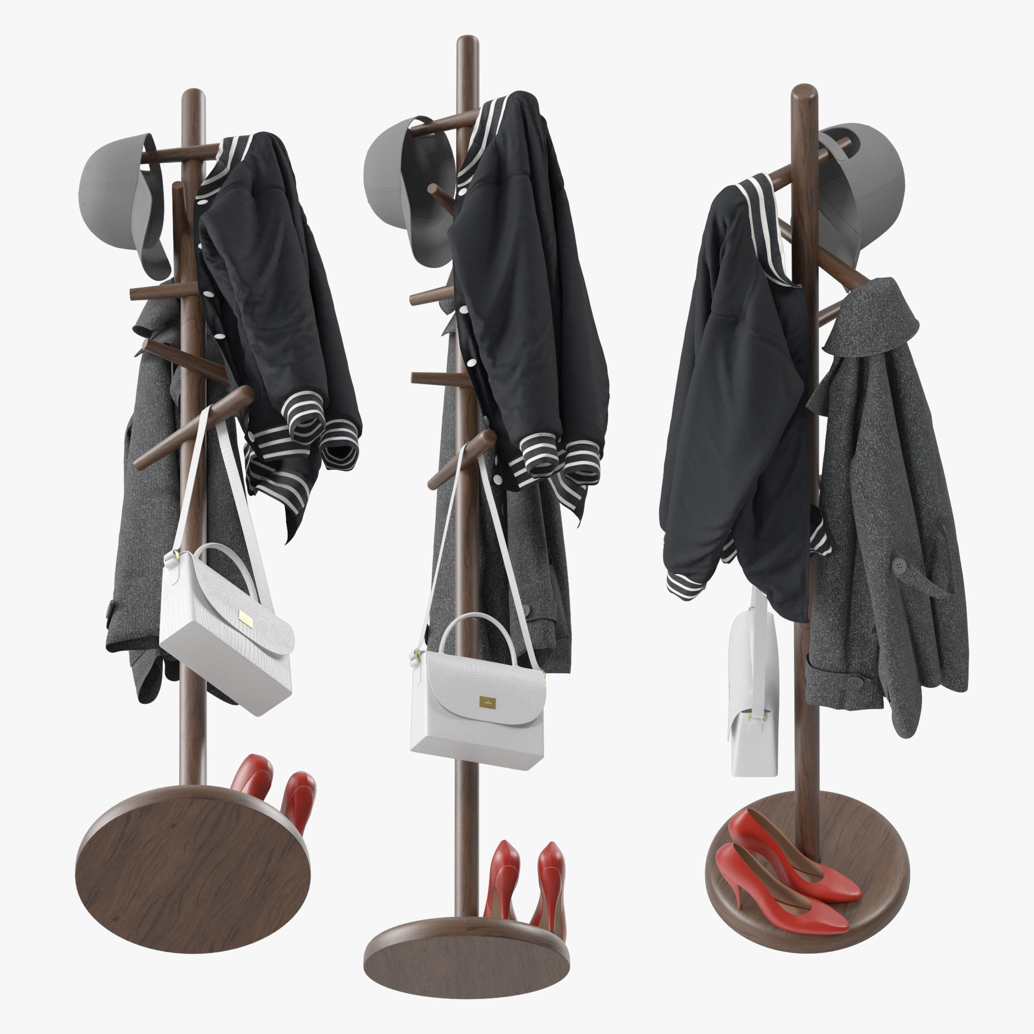 COAT RACK Feifei Floor 3D model CGTrader