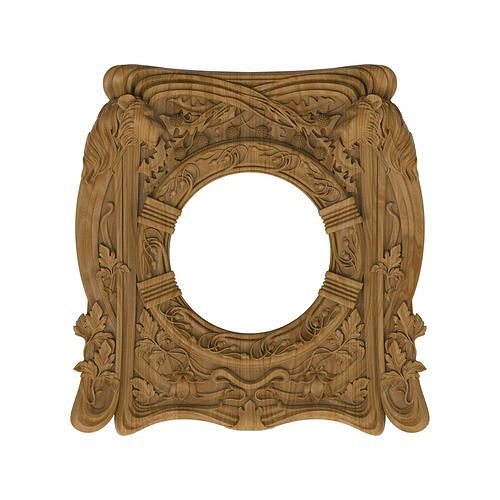 Carved picture frame STL 3D model | CGTrader
