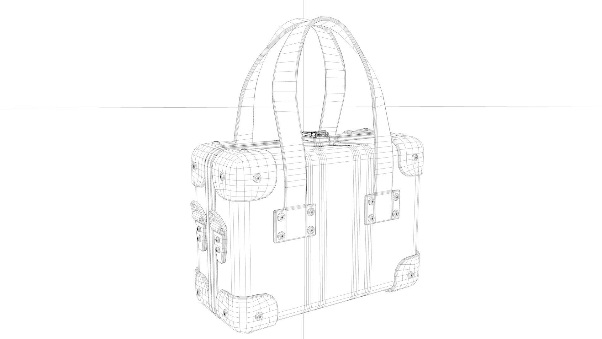 Steamline Luggage Set 3D model CGTrader