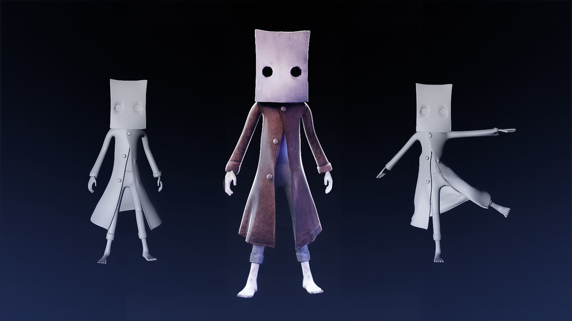 Mono and Six Character Rigs 3D model animated rigged | CGTrader