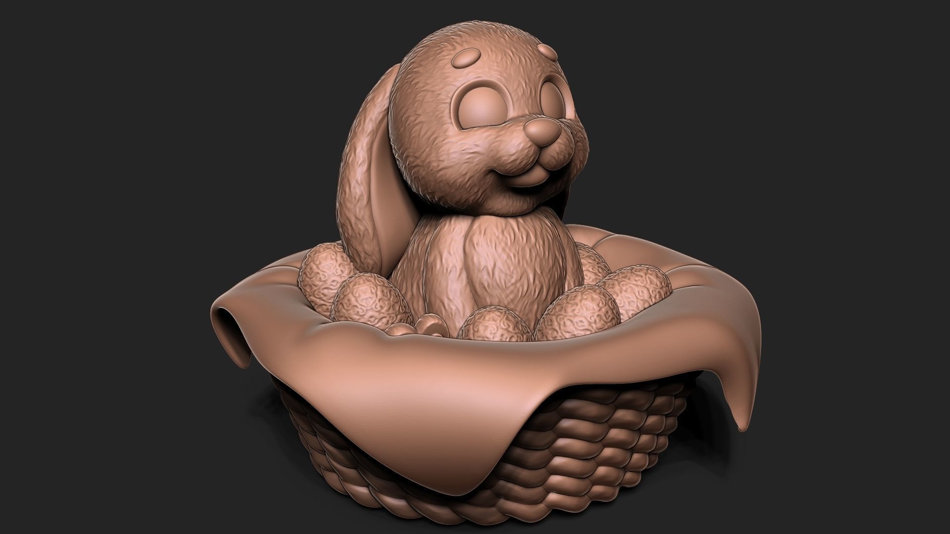 Easter Rabbit Bunny 3D model 3D printable | CGTrader