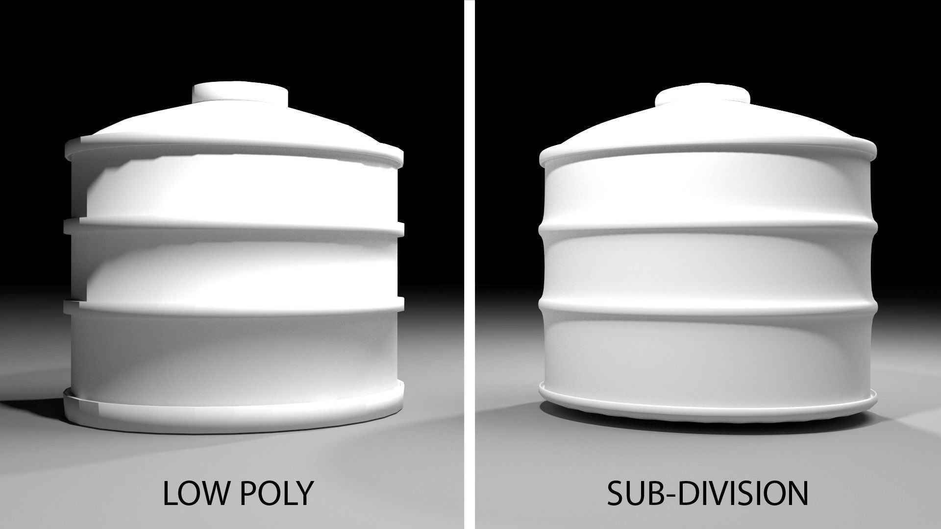 Steel Water Tank 2 3D model CGTrader