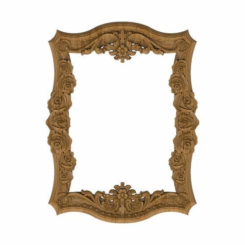Carved picture frame STL 3D model CGTrader