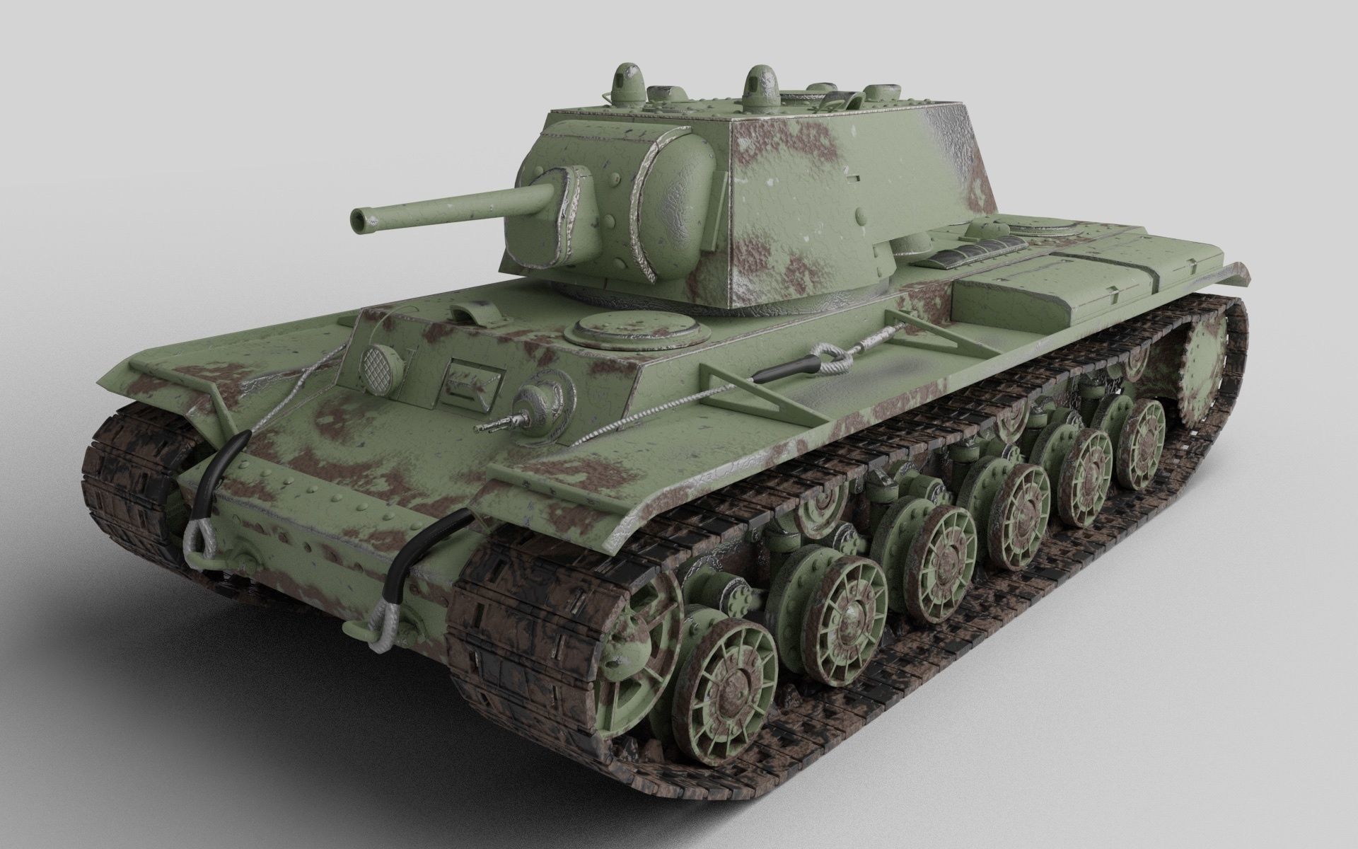 KV 1 Tank Model Kliment Voroshilov 3D Model 3D Printable CGTrader
