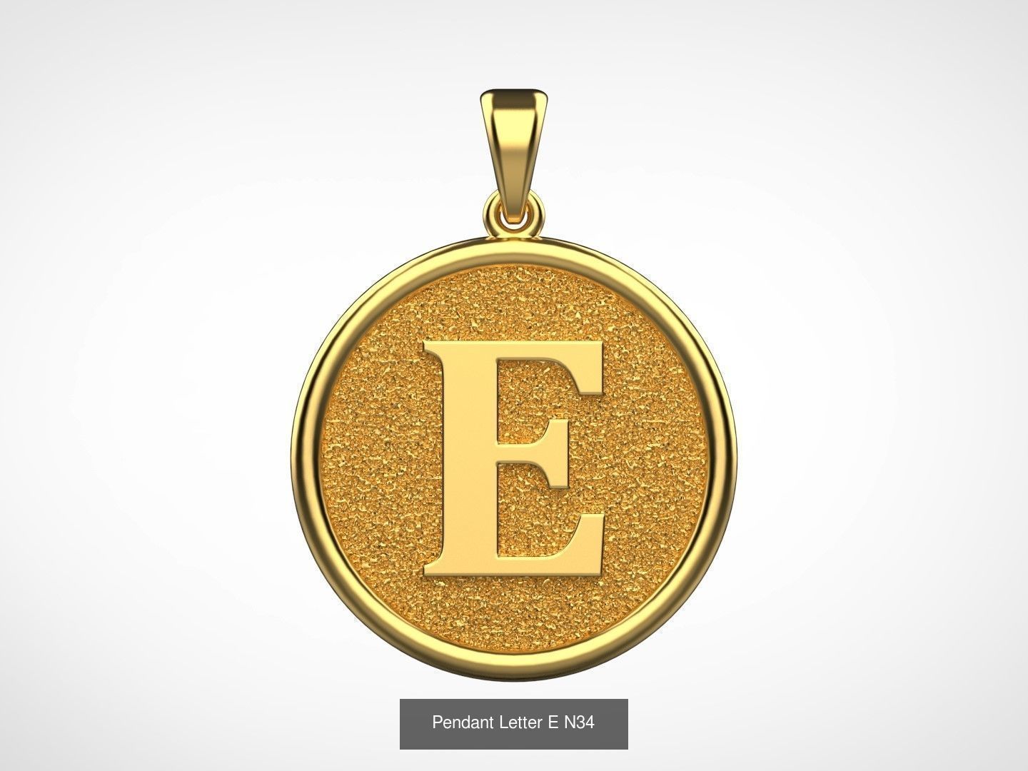 Pendant English Alphabet letters N66 3D Model Collection CGTrader