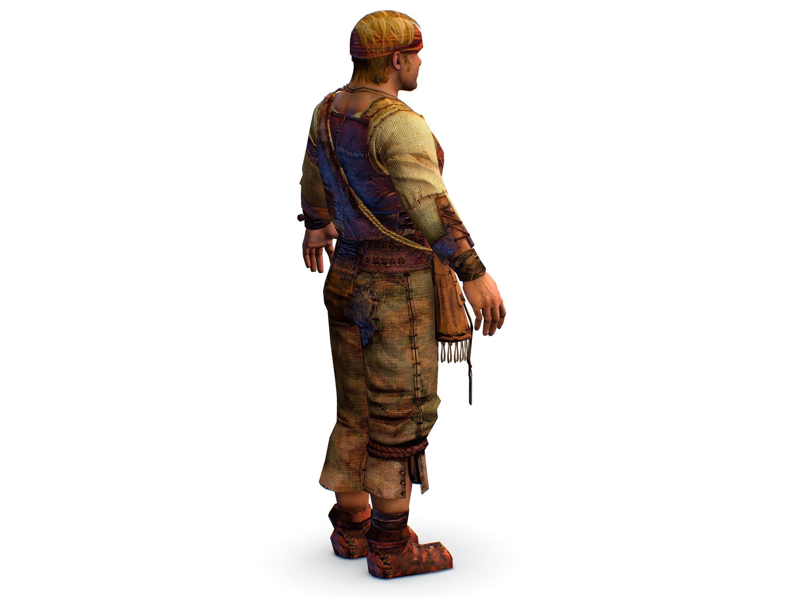 3D model Low Poly model Man Farmer Character VR / AR / low-poly | CGTrader