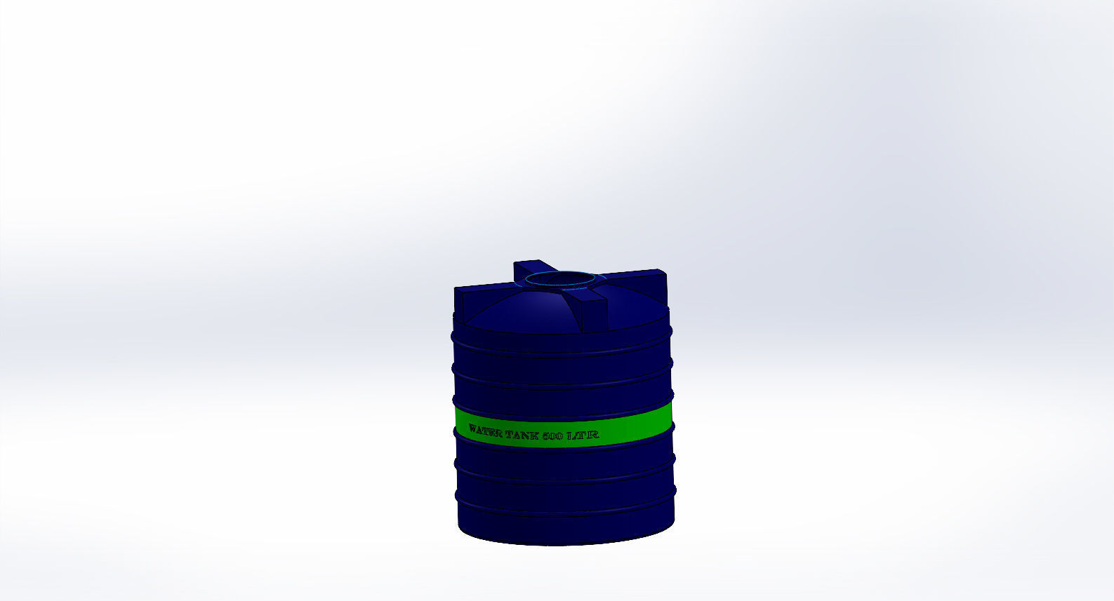 water tank 500 ltr 3D model CGTrader