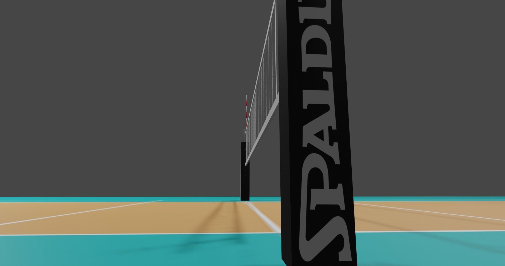 Volleyball Court free 3D model rigged CGTrader