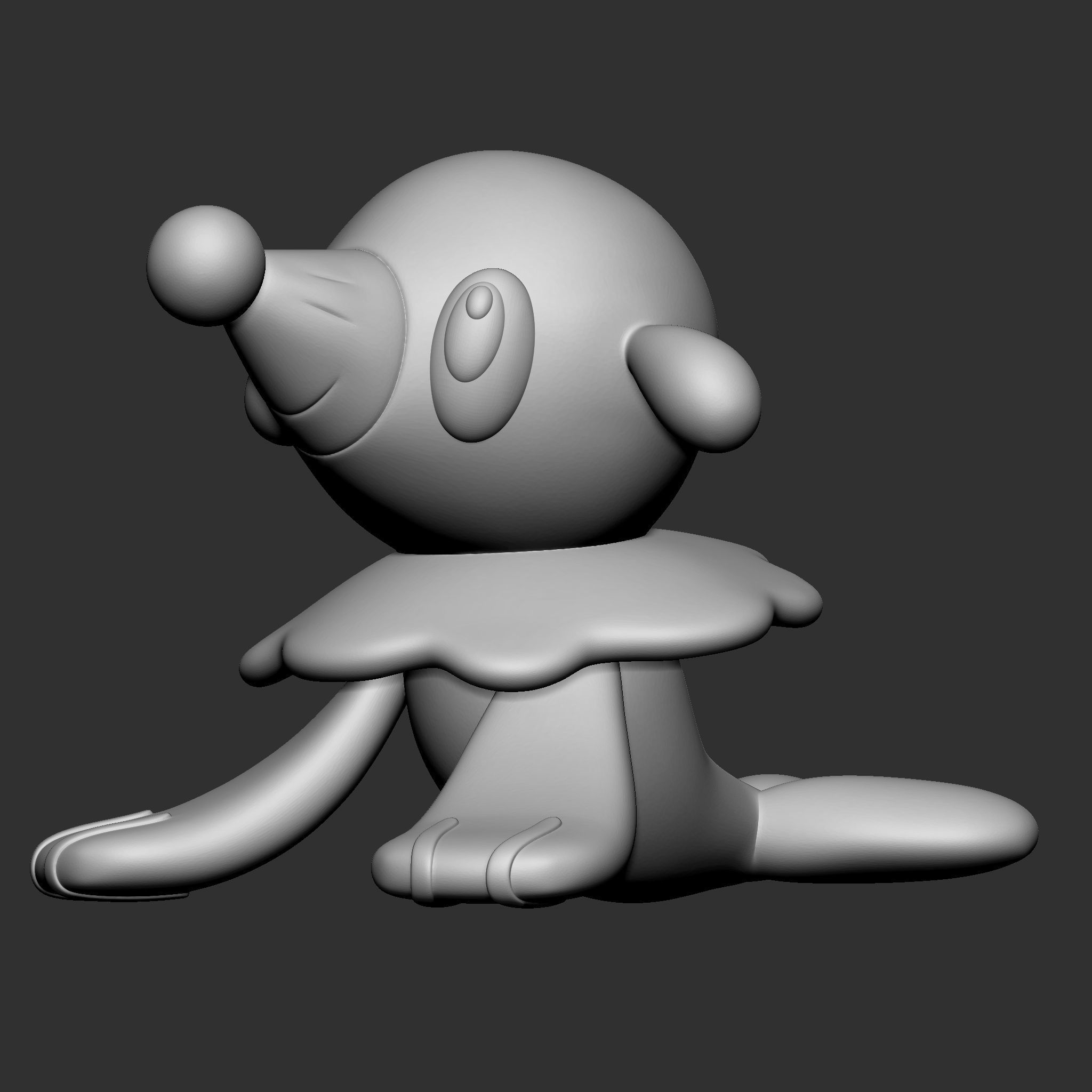 POPPLIO POKEMON 3D model 3D printable | CGTrader