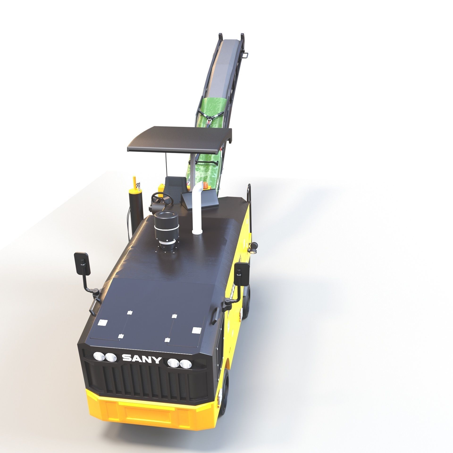 Asphalt Milling Machine 2 3D model CGTrader