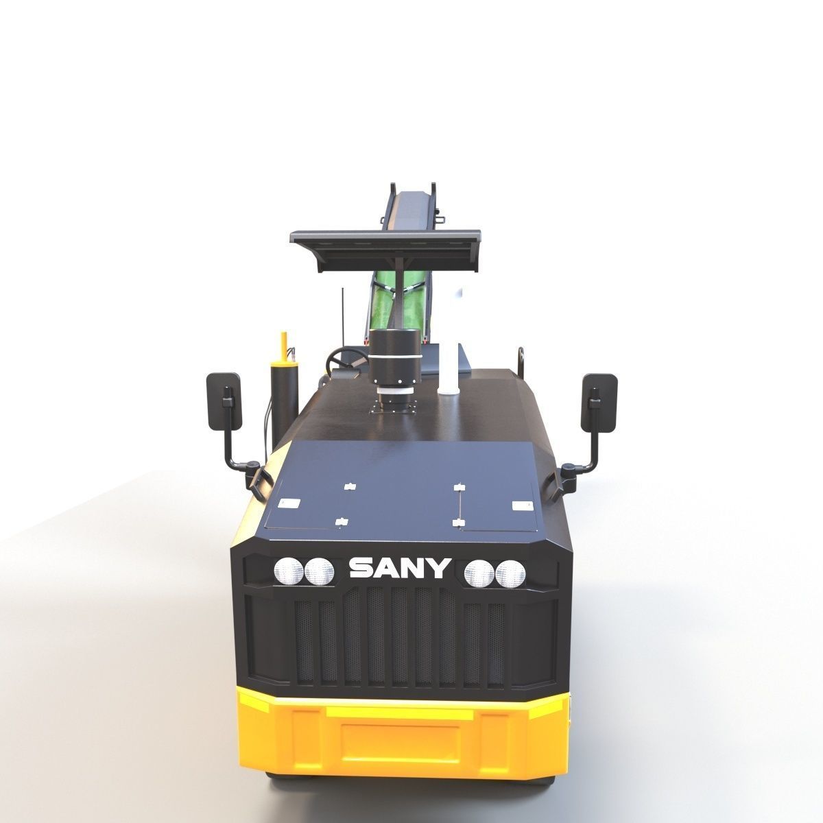 Asphalt Milling Machine 2 3D model CGTrader