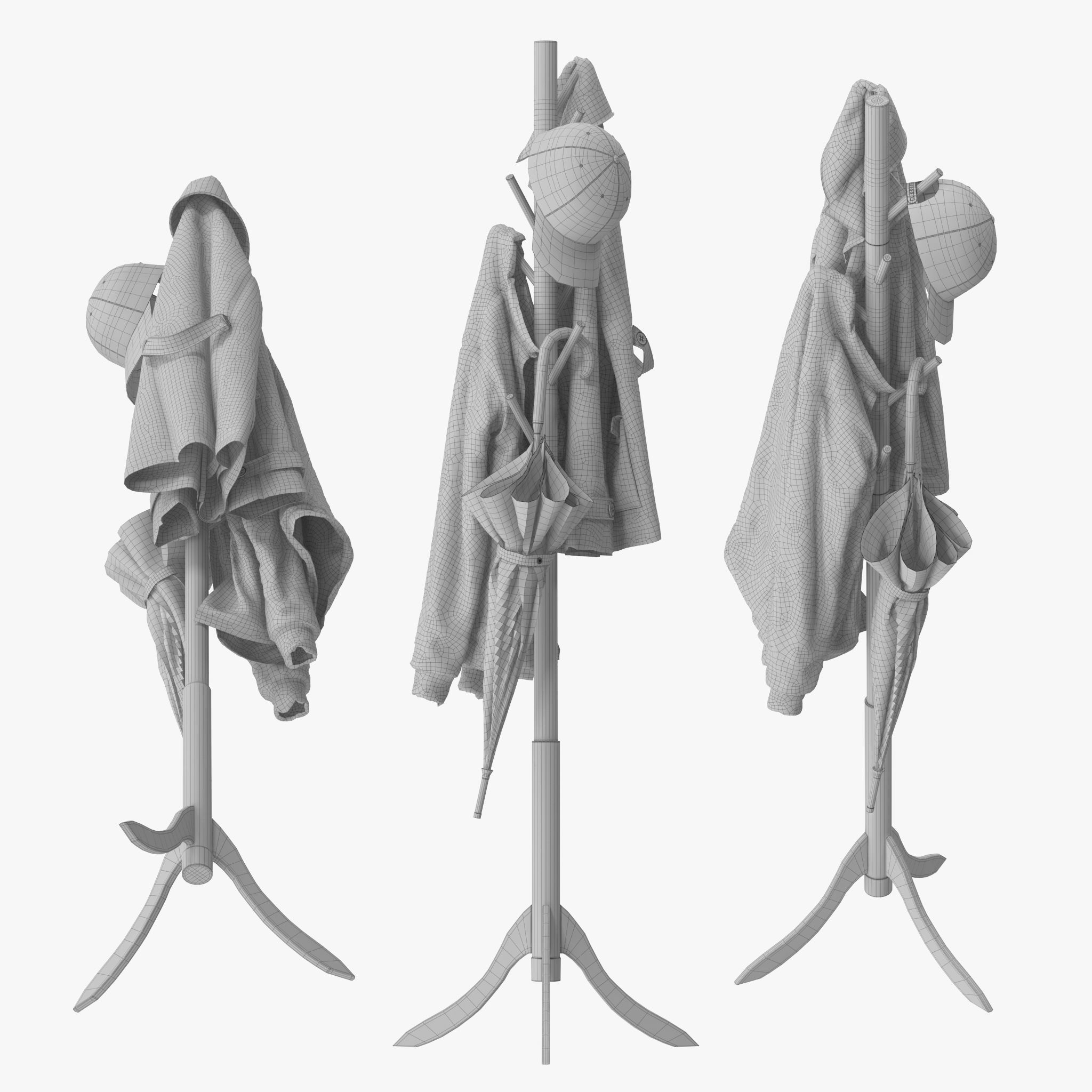 Coat Rack 8 Standing 3D model | CGTrader