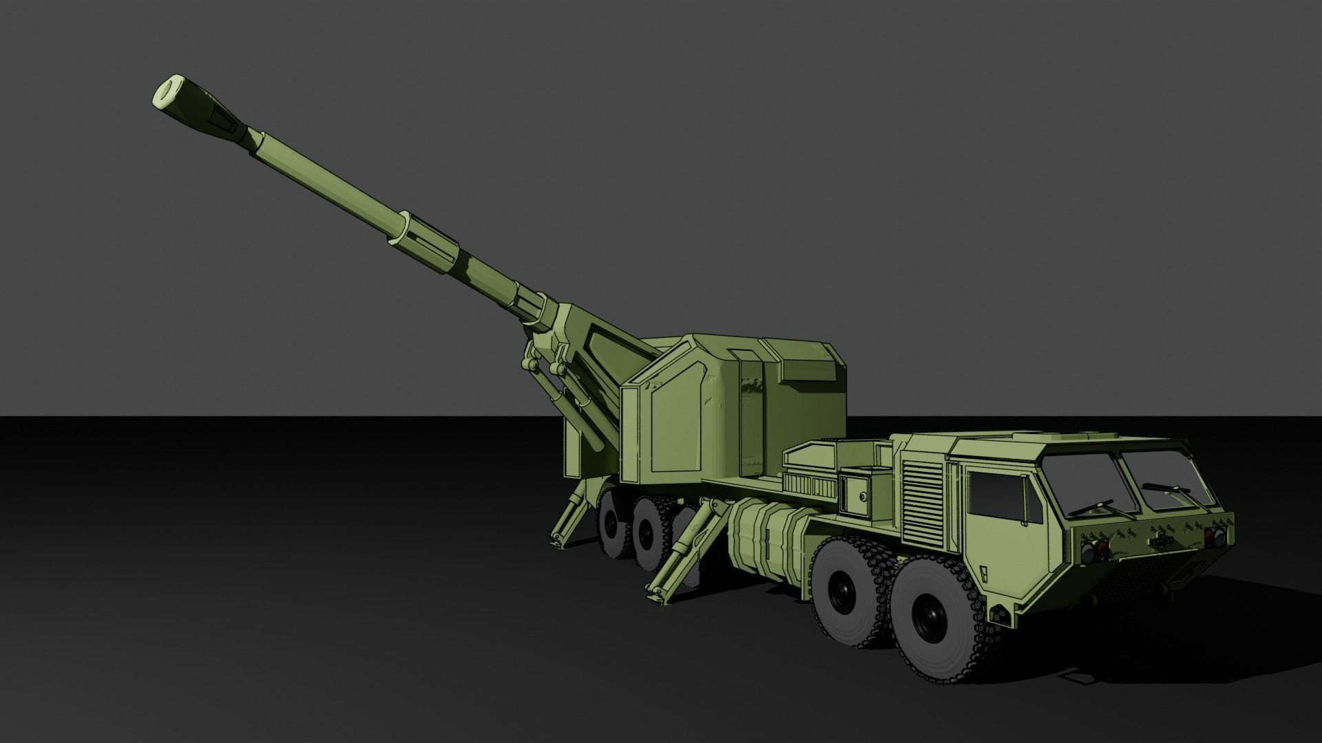 IDF ROEM Howitzer gun 3D model 3D printable CGTrader